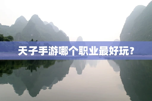 天子手游哪个职业最好玩？