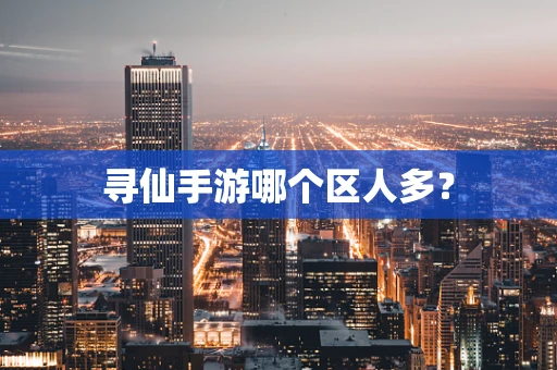寻仙手游哪个区人多？