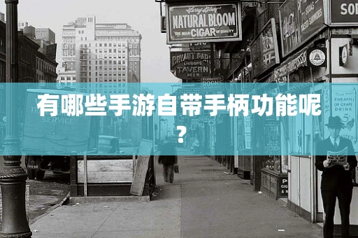 有哪些手游自带手柄功能呢？