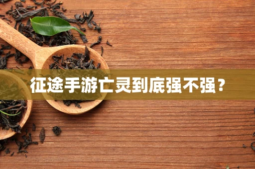 征途手游亡灵到底强不强？