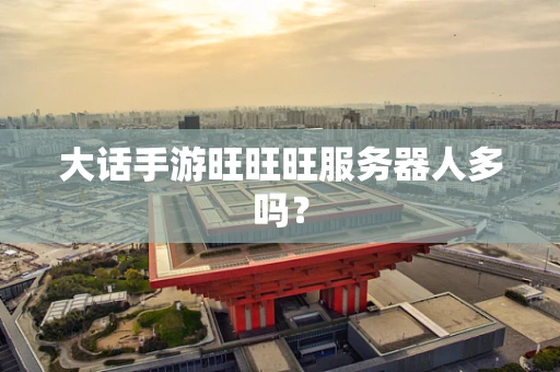 大话手游旺旺旺服务器人多吗？