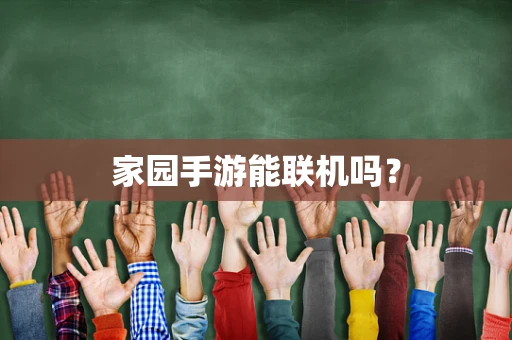 家园手游能联机吗？