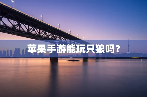 苹果手游能玩只狼吗？