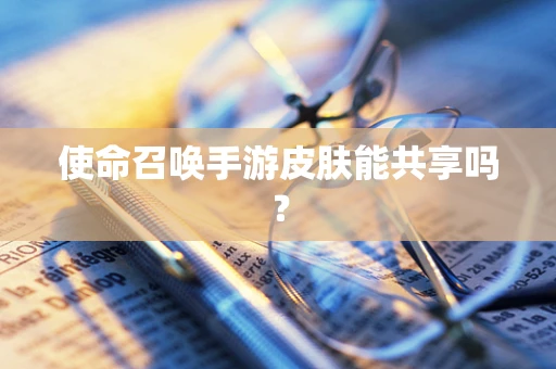 使命召唤手游皮肤能共享吗？