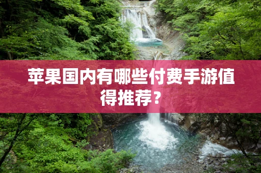 苹果国内有哪些付费手游值得推荐？