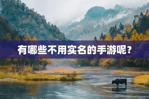 有哪些不用实名的手游呢？
