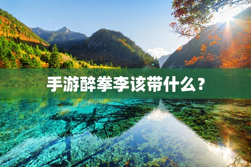 手游醉拳李该带什么？