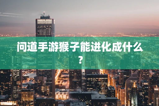 问道手游猴子能进化成什么？