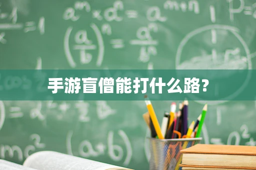 手游盲僧能打什么路？