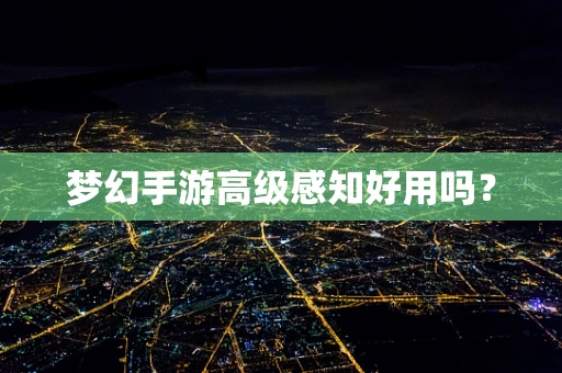梦幻手游高级感知好用吗？