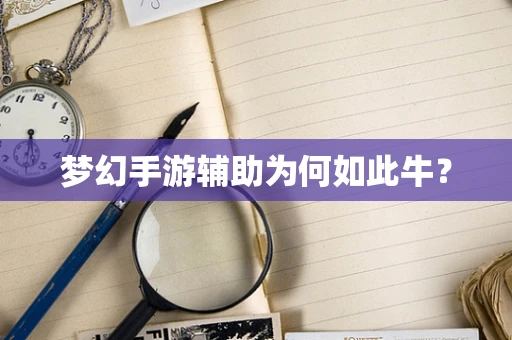 梦幻手游辅助为何如此牛？