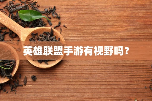 英雄联盟手游有视野吗？