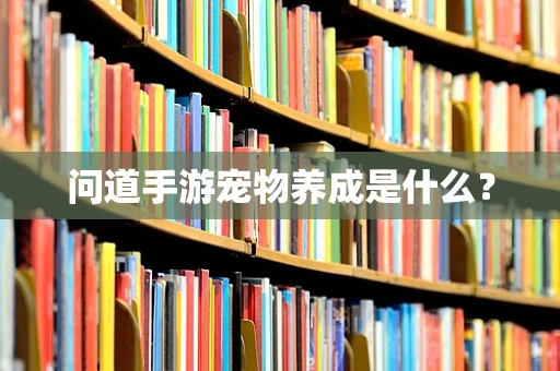 问道手游宠物养成是什么？