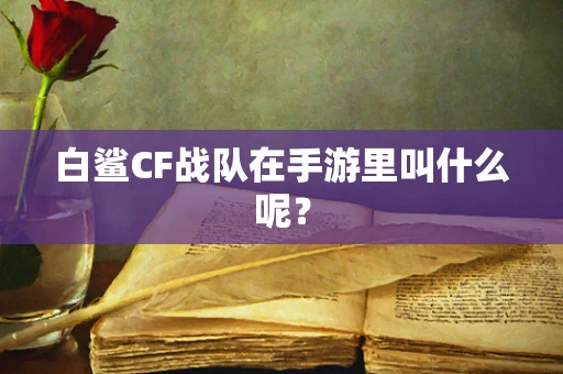 白鲨CF战队在手游里叫什么呢？